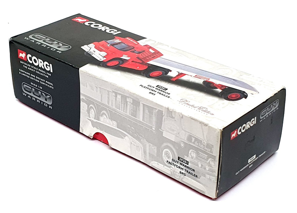 Corgi 1/50 Scale Diecast 29201 - Guy Warrior Platform Trailer BRS - Red