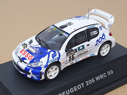 Jadi 1/43 Scale JM90015 - Peugeot 206 WRC #15 1999 Gataloup/Delecour