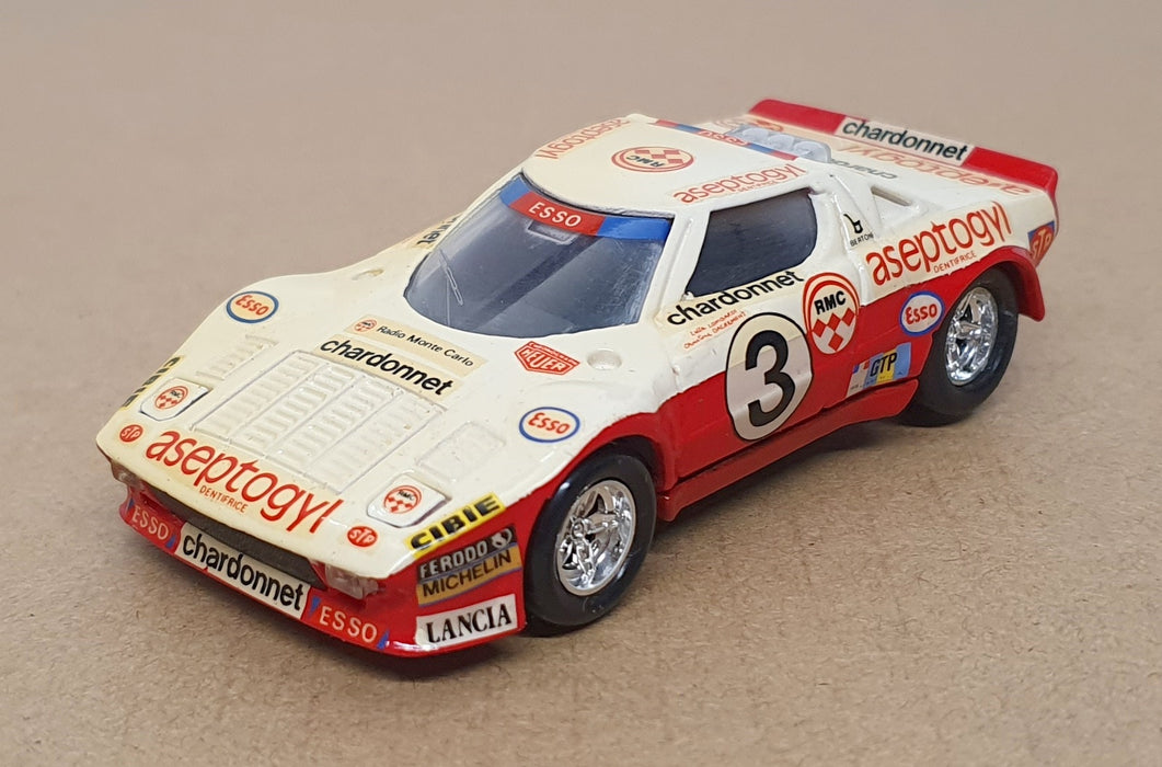 Solido 1/43 Scale Diecast No. 27 - Lancia Stratos Race Car #3 - White/Red