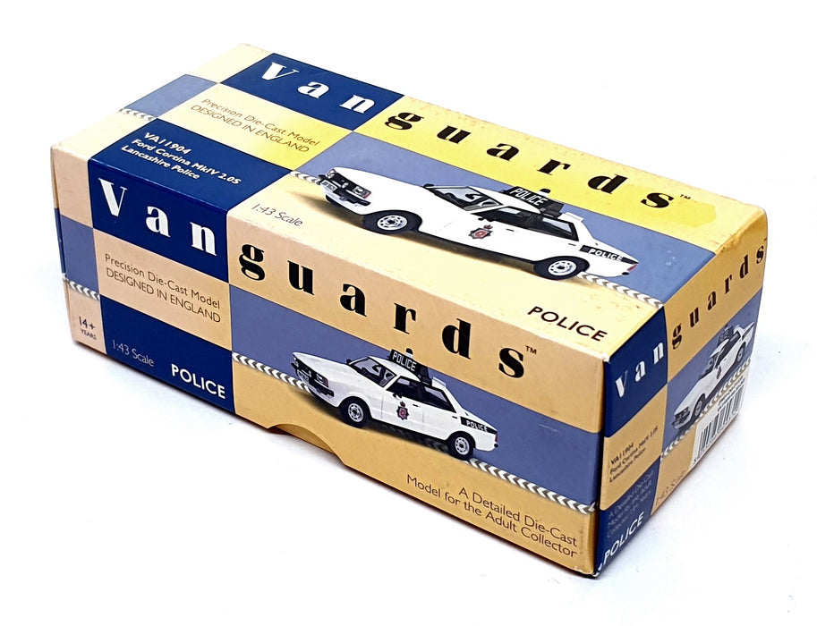 Vanguards 1/43 Scale VA11904 - Ford Cortina MkIV 2.0S Lancashire Police - White