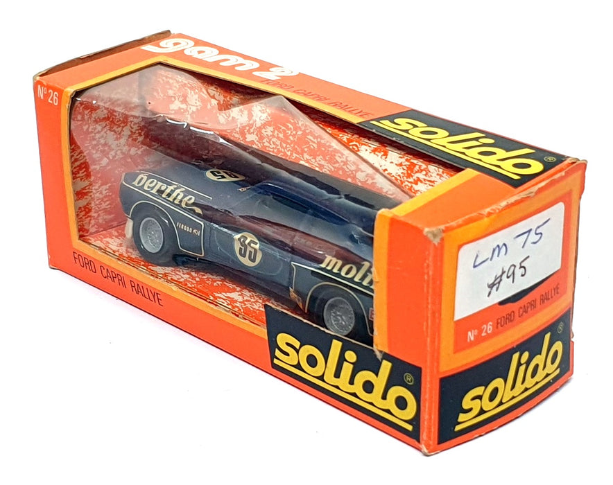 Solido 1/43 Scale Diecast No. 26 - Ford Capri #95 Le Mans 1975 - Blue