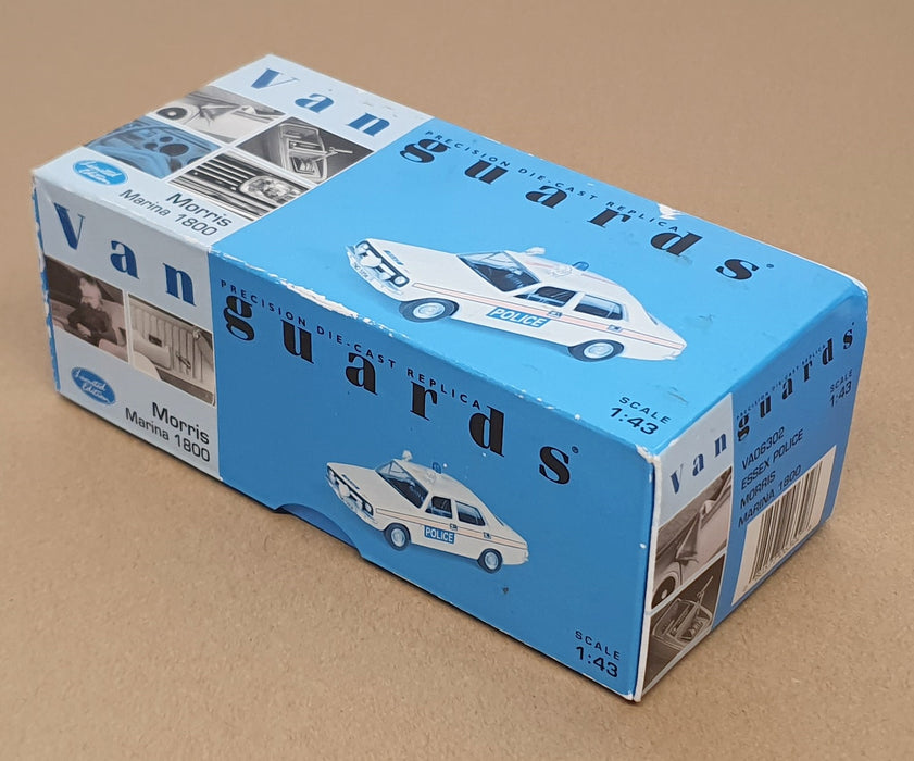 Vanguards 1/43 Scale VA06302 - Morris Marina 1800 Essex Police - White