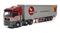 Corgi 1/50 Scale CC12001 - MAN Curtainside Truck John Mitchell - Maroon/Grey
