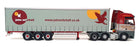 Corgi 1/50 Scale CC12001 - MAN Curtainside Truck John Mitchell - Maroon/Grey