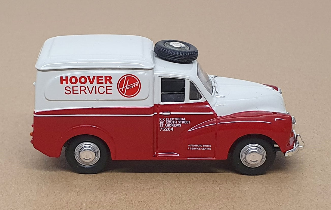 Vanguards 1/43 Scale Diecast VA01117 - Morris Minor Van Hoover - Lt. Grey/Red