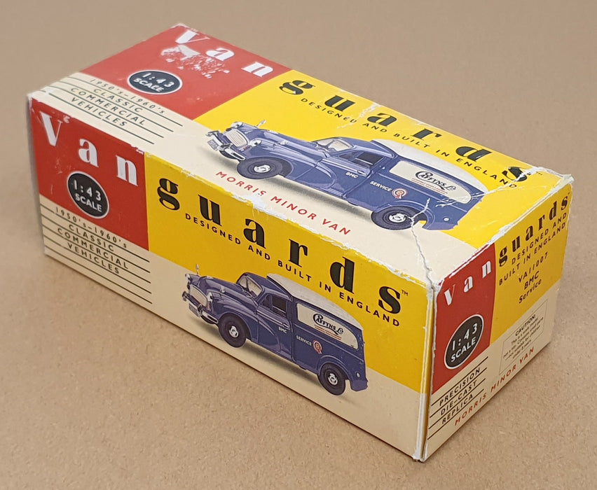 Vanguards 1/43 Scale VA11007 - Morris Minor Van BMC Service - Blue