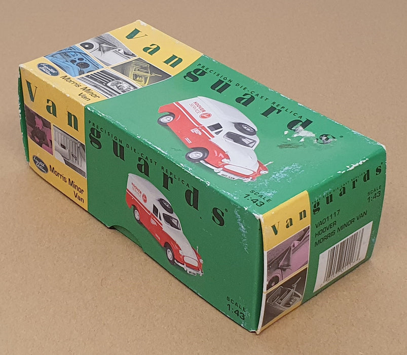 Vanguards 1/43 Scale Diecast VA01117 - Morris Minor Van Hoover - Lt. Grey/Red