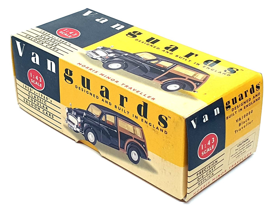 Vanguards 1/43 Scale VA10000 - Morris Minor Traveller - Black