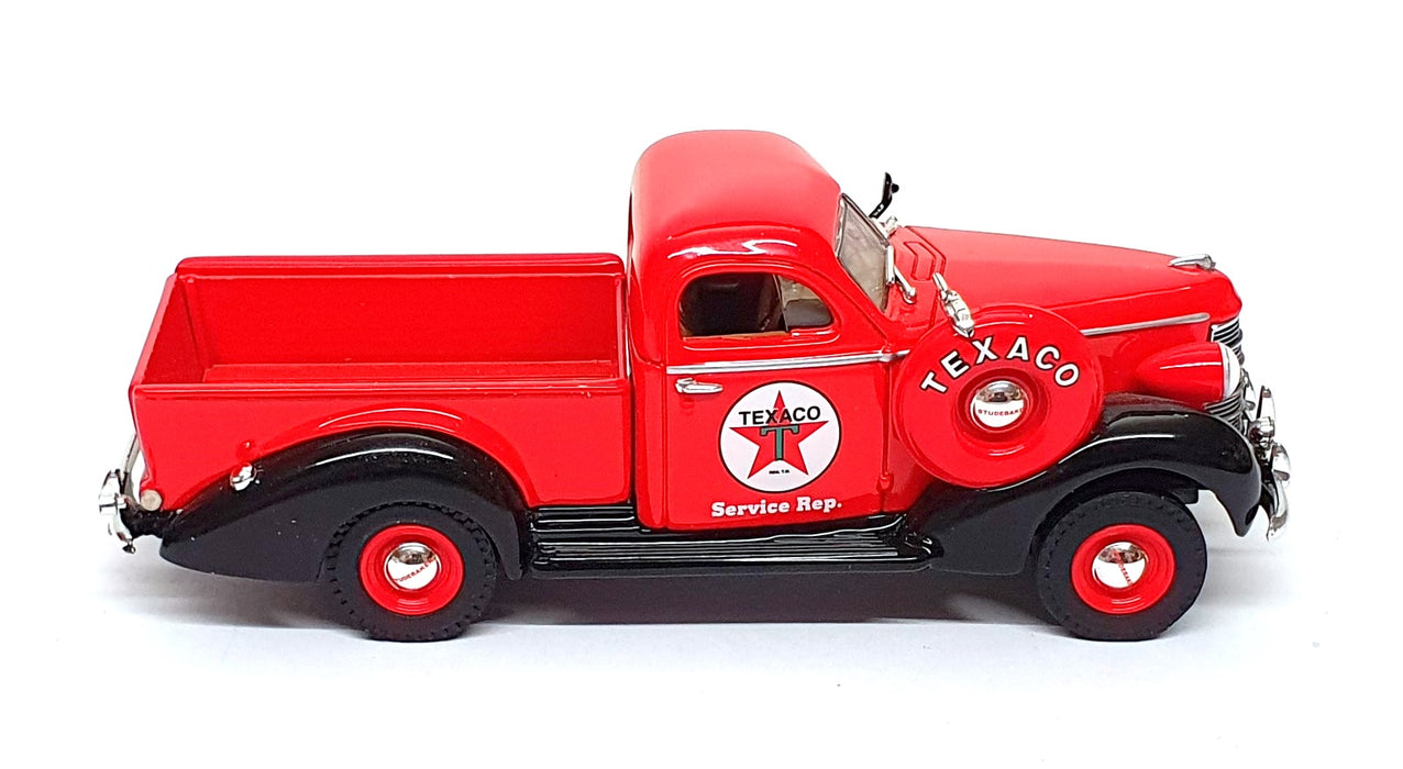 Matchbox 1/43 Scale YYM38289 - 1938 Studebaker Pickup Truck Texaco - Red