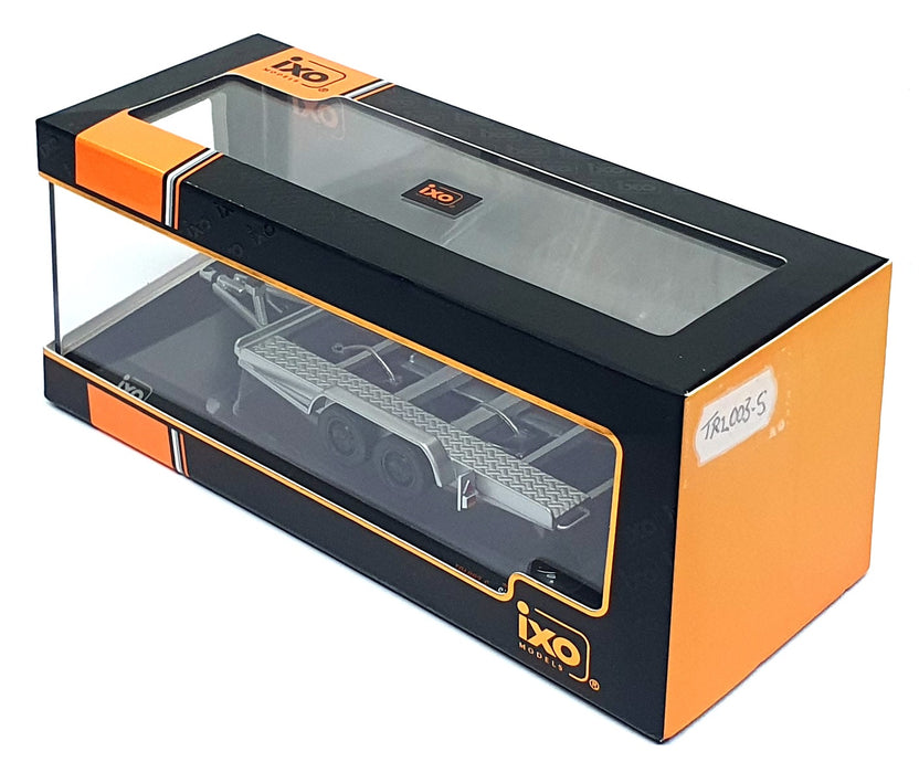 Ixo Models 1/43 Scale TRL003-S - Single Car Trailer - Silver