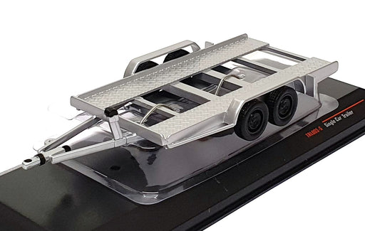 Ixo Models 1/43 Scale TRL003-S - Single Car Trailer - Silver