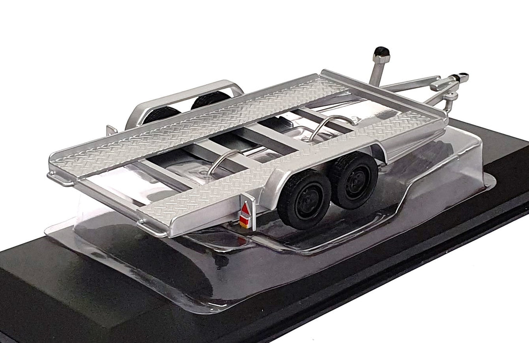 Ixo Models 1/43 Scale TRL003-S - Single Car Trailer - Silver