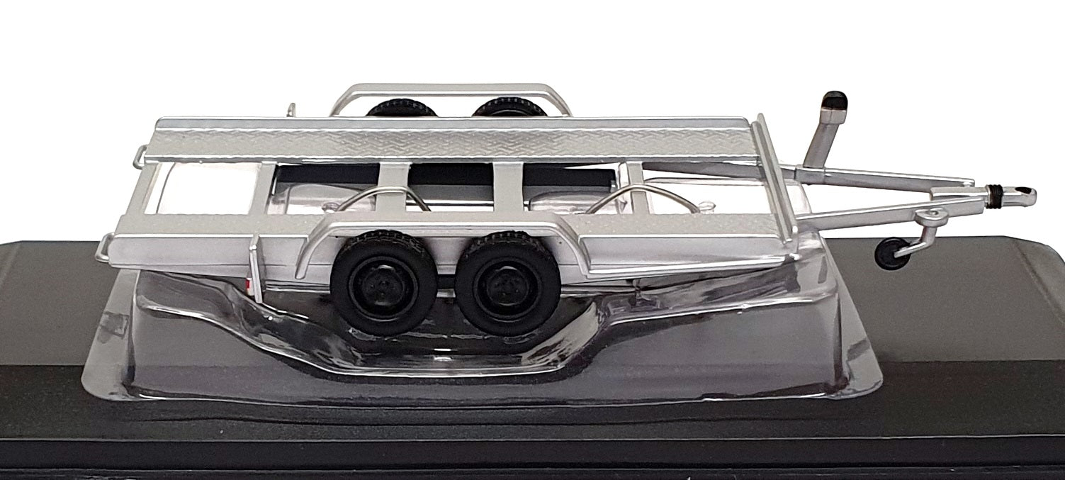 Ixo Models 1/43 Scale TRL003-S - Single Car Trailer - Silver