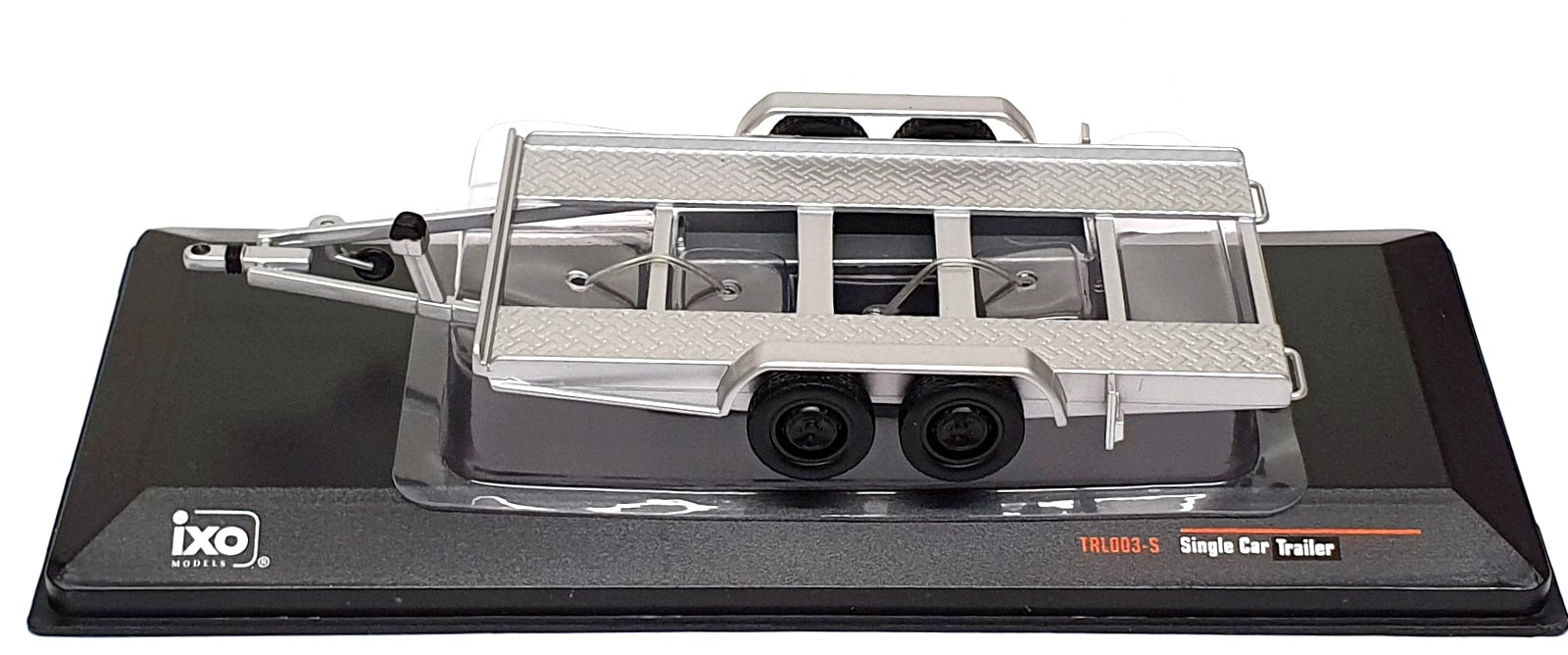 Ixo Models 1/43 Scale TRL003-S - Single Car Trailer - Silver