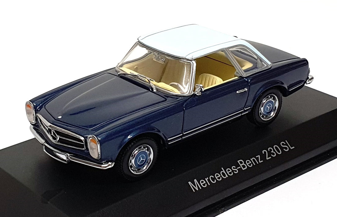 Minichamps 1/43 Scale B6 604 0264 - Mercedes Benz 230SL - 2-Tone Blue