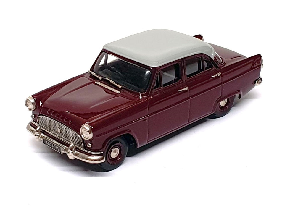 Lansdowne Models 1/43 Scale LDM57 - 1960 Ford Consul Mk2 - Maroon/Grey