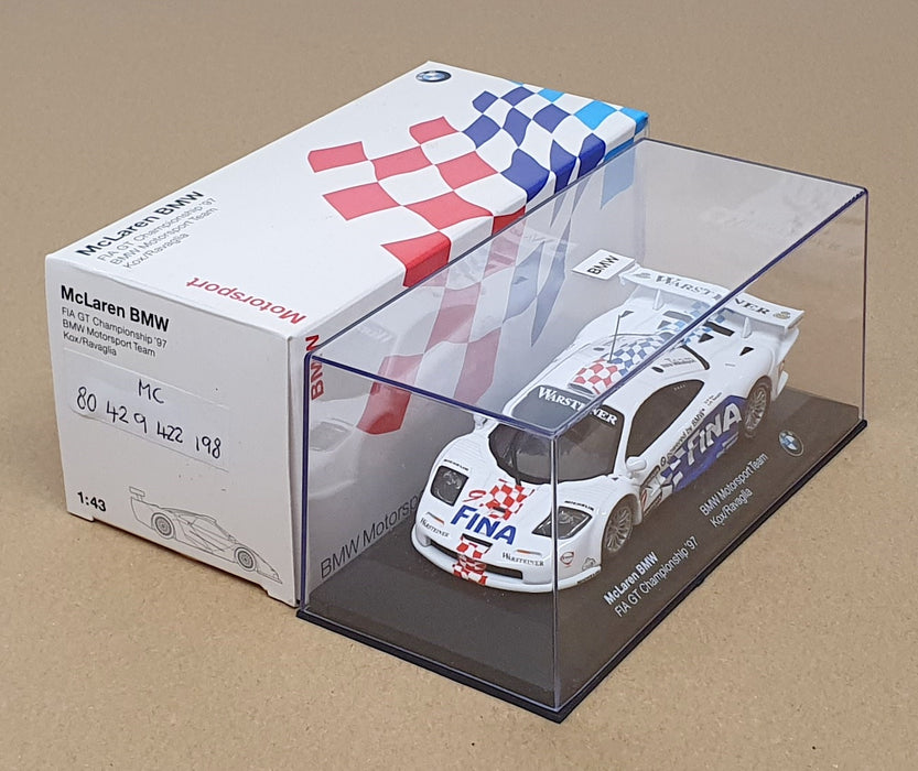 Minichamps 1/43 Scale 80 42 9 422 198 - McLaren BMW #9 FIA GT Championship 1997