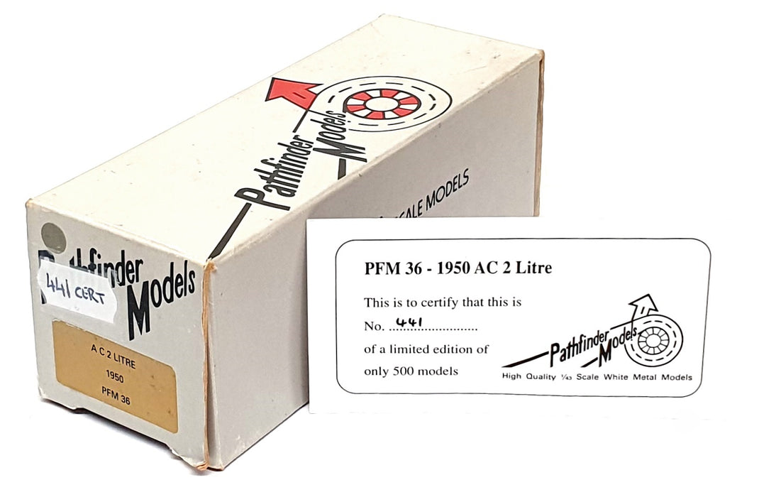 Pathfinder Models 1/43 Scale PFM36 - 1950 AC 2 Litre - 1 Of 500 Grey