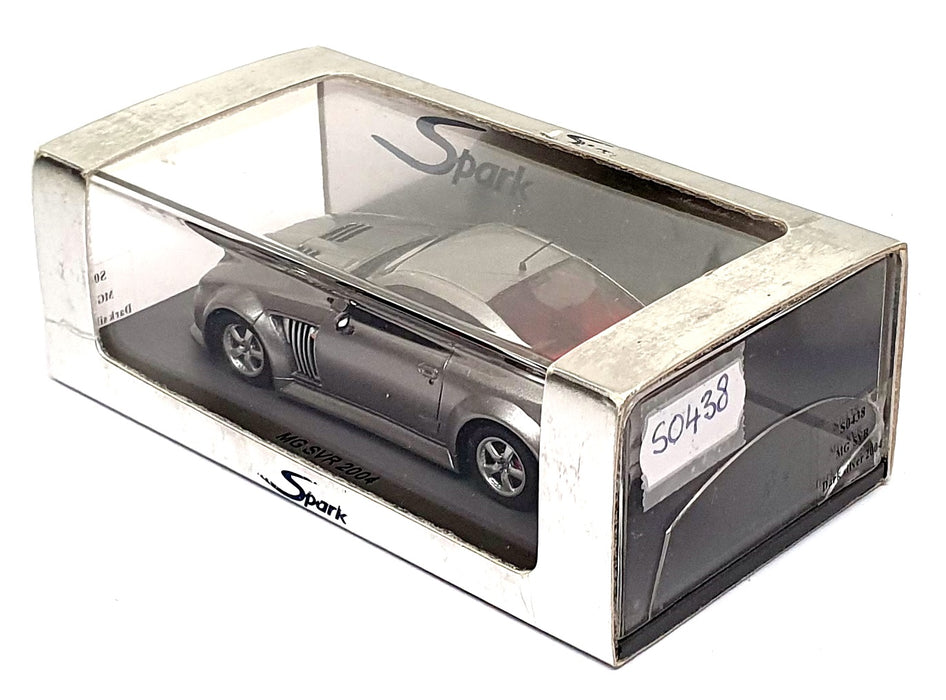 Spark Model 1/43 Scale Resin S0438 - 2004 MG SVR - Dk. Silver