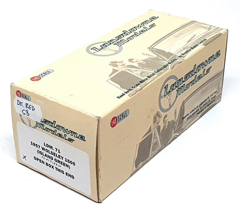 Lansdowne Models 1/43 Scale LDM71 - 1957 Wolseley 1500 - Dk. Red REWORKED