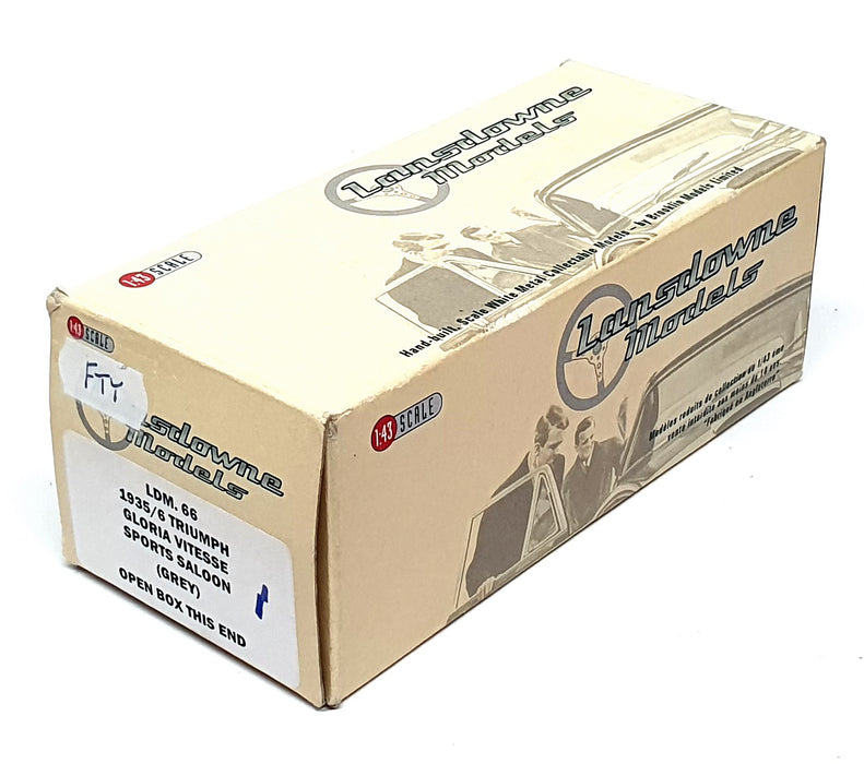 Lansdowne Models 1/43 Scale LDM66 - 1935 Triumph Gloria Vitesse Sports - Grey