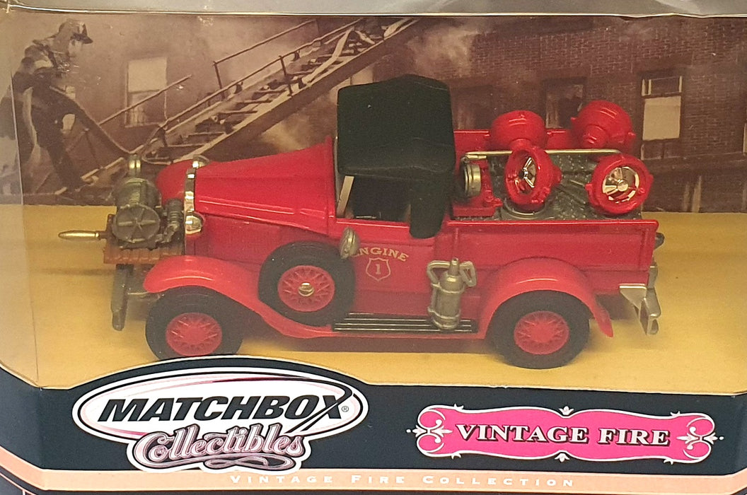 Matchbox Appx 10cm Long Diecast 92578 - 1930 Ford Model A Fire Engine - Red