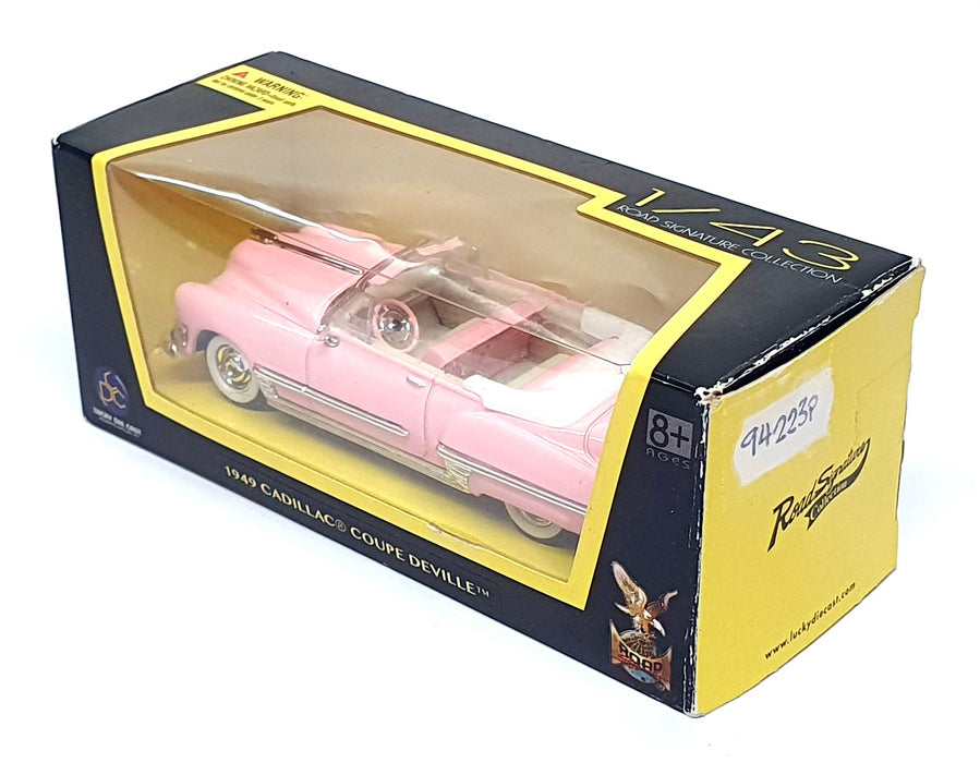 Road Signature 1/43 Scale 94223p - 1949 Cadillac Convertible - Pink