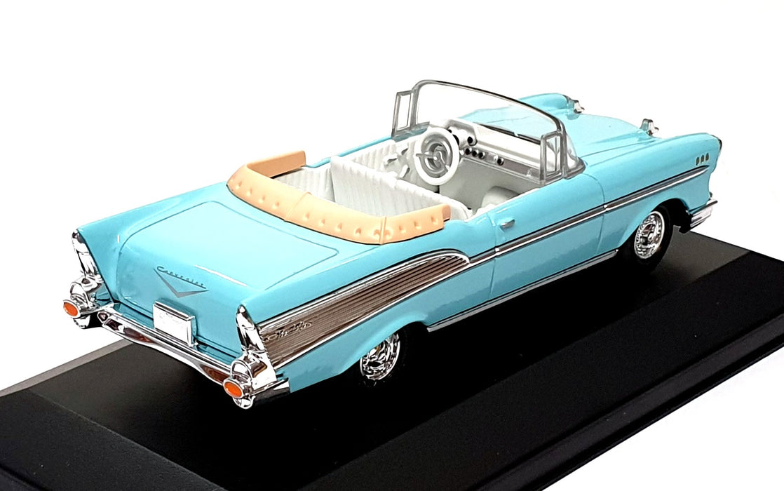 Del Prado 1/43 Scale DP057LB - 1957 Chevrolet Bel Air Convertible - Lt. Blue