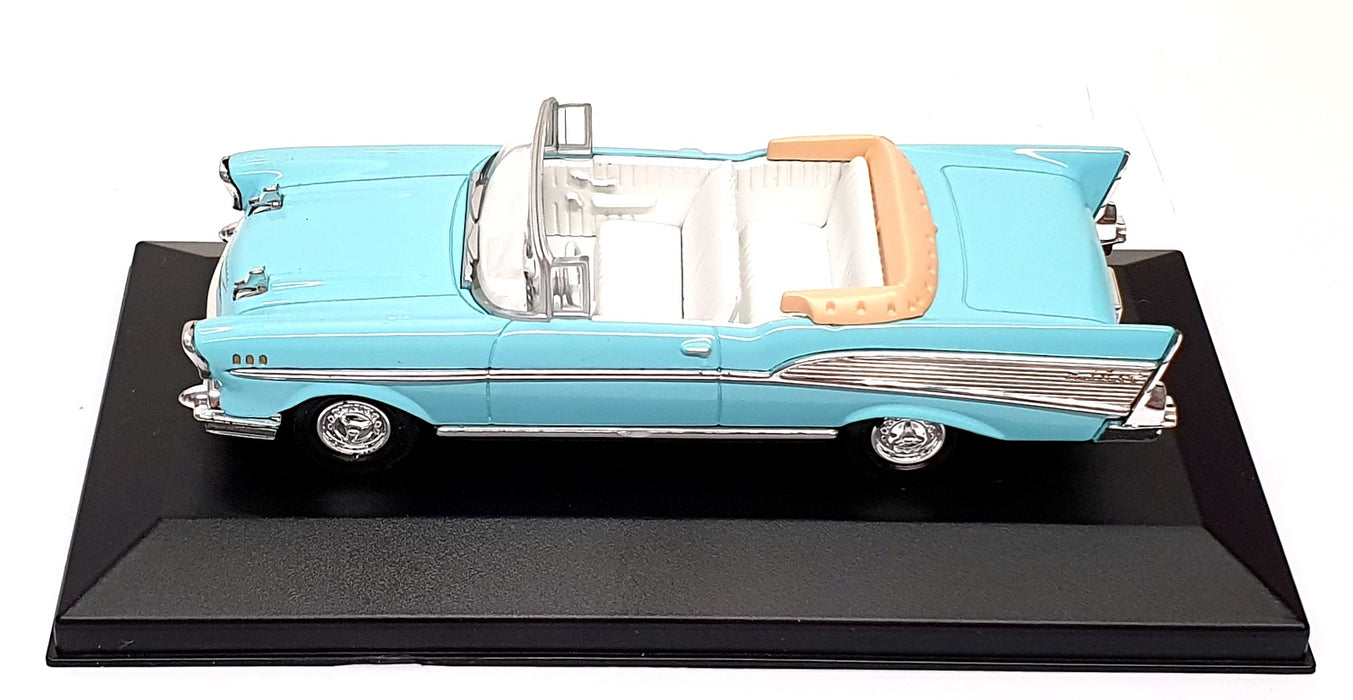 Del Prado 1/43 Scale DP057LB - 1957 Chevrolet Bel Air Convertible - Lt. Blue
