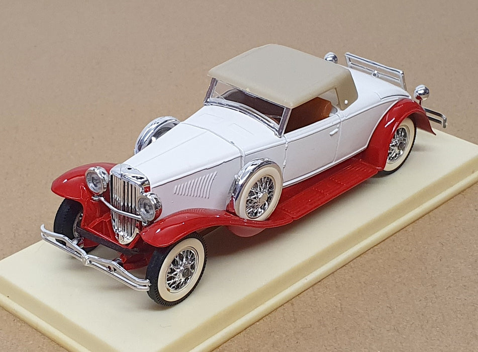 Solido 1/43 Scale No. 35 - 1931 Duesenberg Soft Top - White/Red