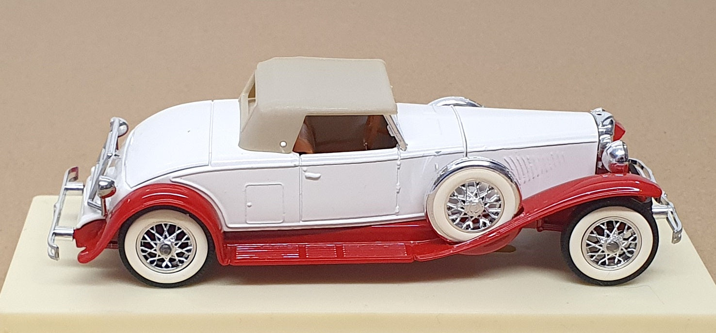 Solido 1/43 Scale No. 35 - 1931 Duesenberg Soft Top - White/Red