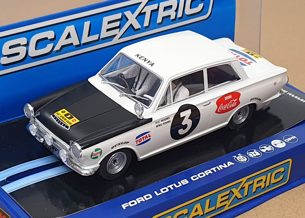Scalextric 1/32 Scale C3096 - Ford Lotus Cortina #3 E. Africa Safari Winner 1964