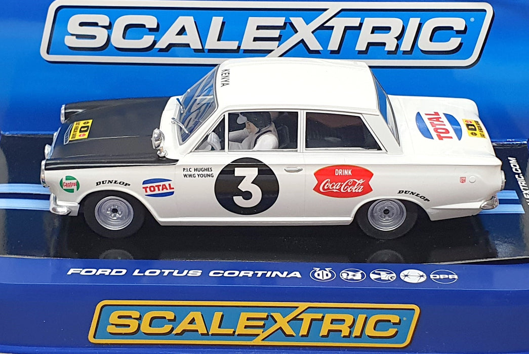Scalextric 1/32 Scale C3096 - Ford Lotus Cortina #3 E. Africa Safari Winner 1964