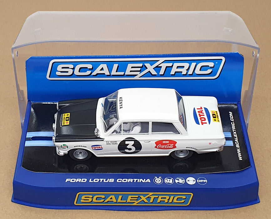 Scalextric 1/32 Scale C3096 - Ford Lotus Cortina #3 E. Africa Safari Winner 1964