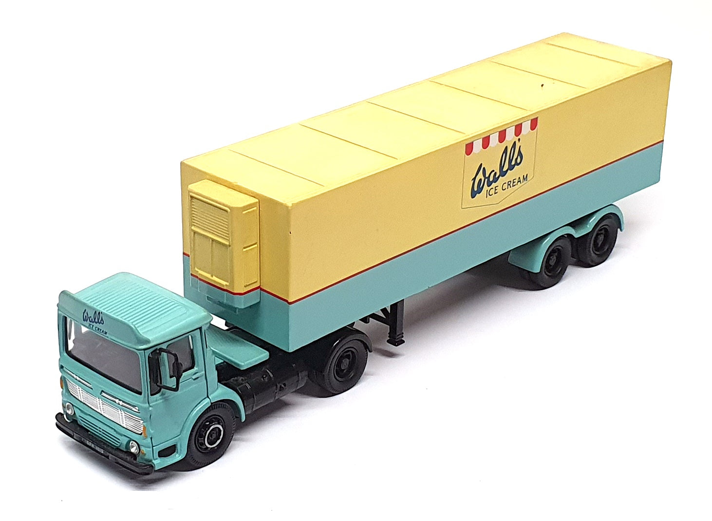 Corgi 1/50 Scale 21401 - AEC Refrigerated Box Trailer Walls - Lt. Blue/Yellow