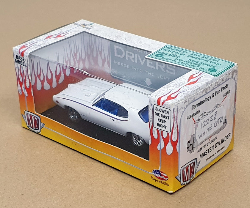 Castline M2 Machines 1/64 Scale 12228 - 1969 Pontiac GTO Judge - White