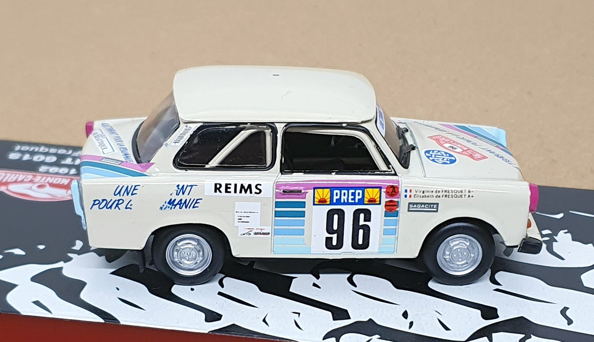 Altaya 1/43 Scale MC1992 - Trabant 601S #96 Monte Carlo Rally 1992 - White