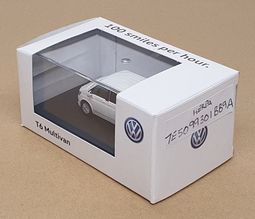 Herpa 1/87 Scale 7E5099301BB9A - Volkswagen T6 Multivan - Candy White