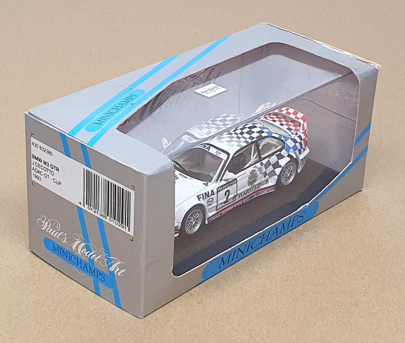 Minichamps 1/43 Scale 430 932380 - BMW M3 GTR #2 ADAC GT Cup 1993 J. Cecotto
