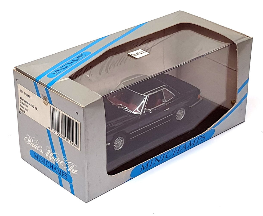 Minichamps 1/43 Scale 430 033451 - Mercedes 350SL Cabriolet Hardtop - Black