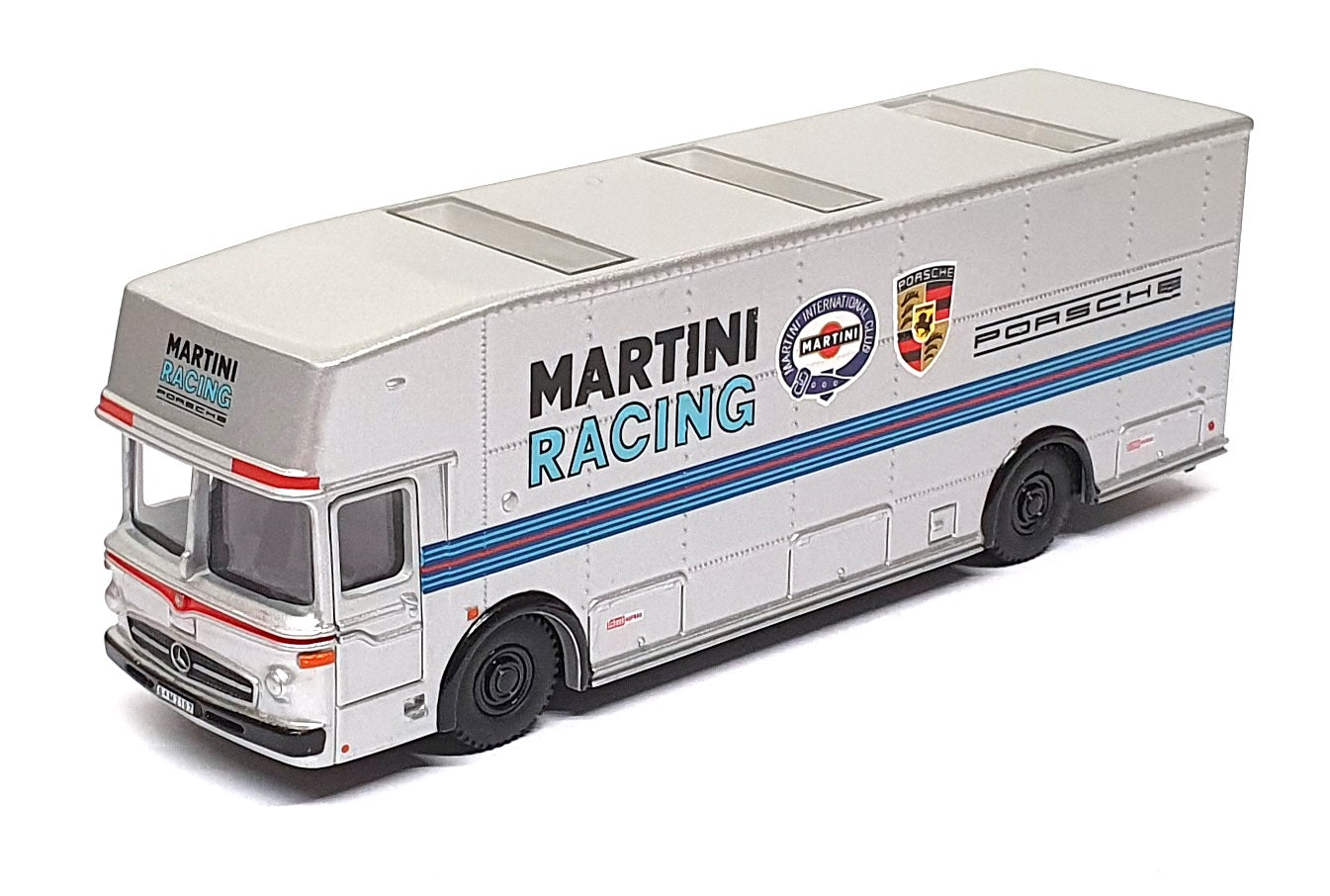 BUB 1/87 Scale 07152 - Mercedes Benz Porsche Martini Racing Transporter