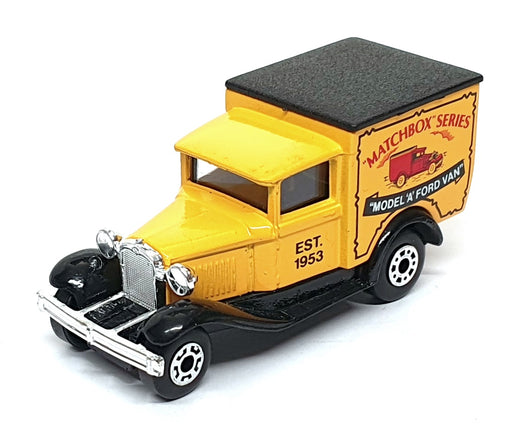 Matchbox Appx 8cm Long Diecast MB-38 - Ford Model A Van Matchbox Livery