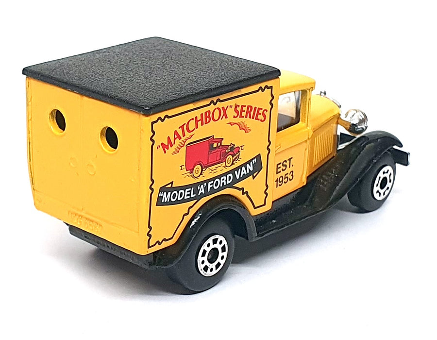 Matchbox Appx 8cm Long Diecast MB-38 - Ford Model A Van Matchbox Livery