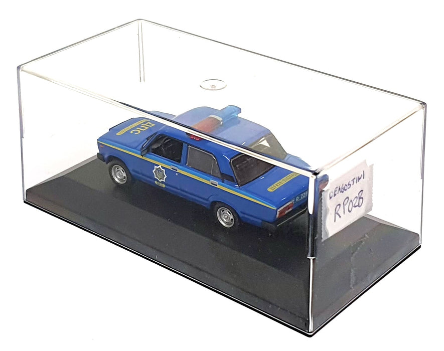 DeAgostini 1/43 Scale RP02B - Lada VAZ 2107 Russian Police Car - Blue