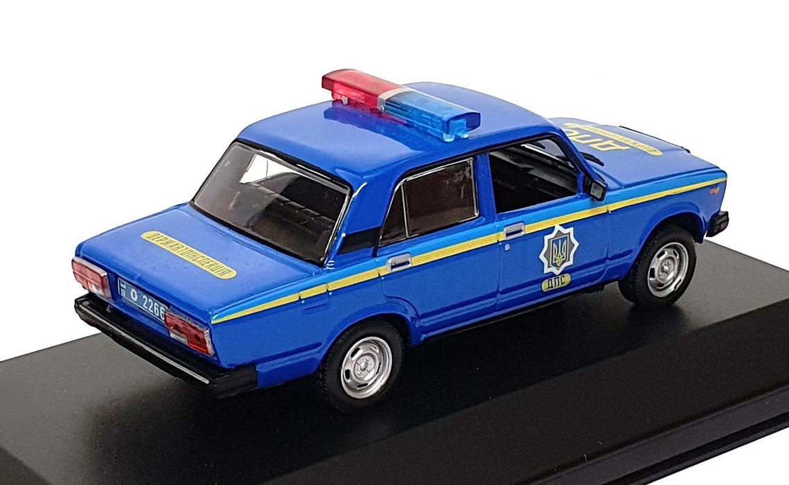 DeAgostini 1/43 Scale RP02B - Lada VAZ 2107 Russian Police Car - Blue