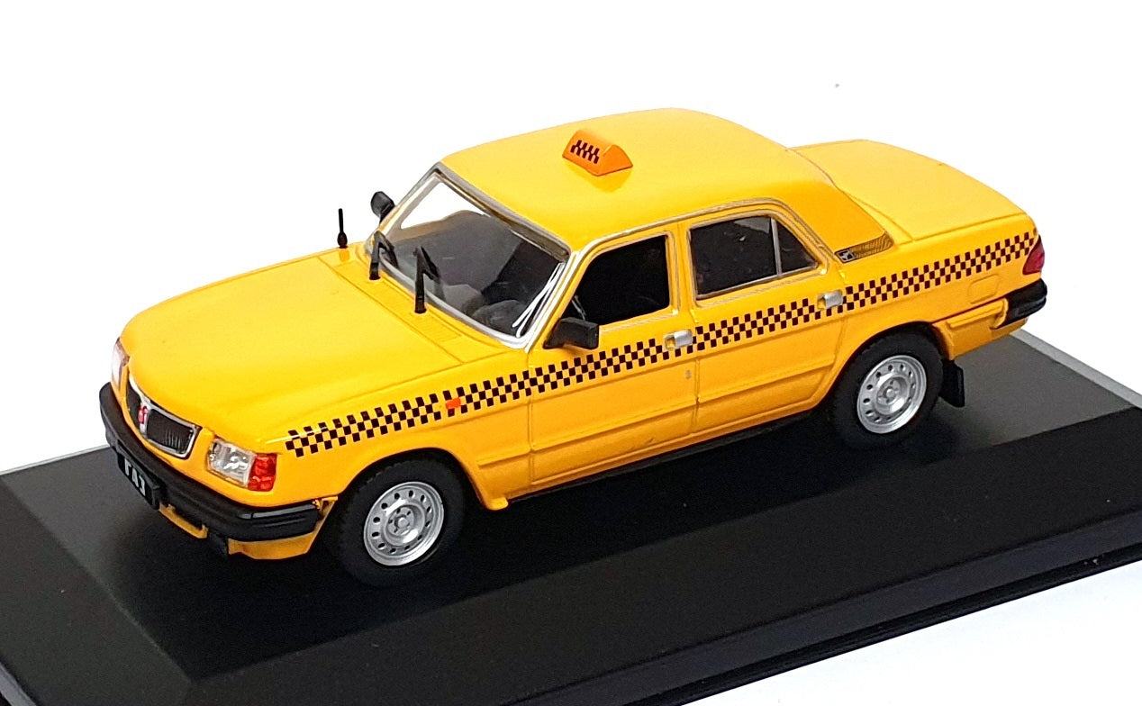 DeAgostini 1/43 Scale RT99Y - Russian GAZ Volga RA3-3110 Bonra Taxi - Yellow