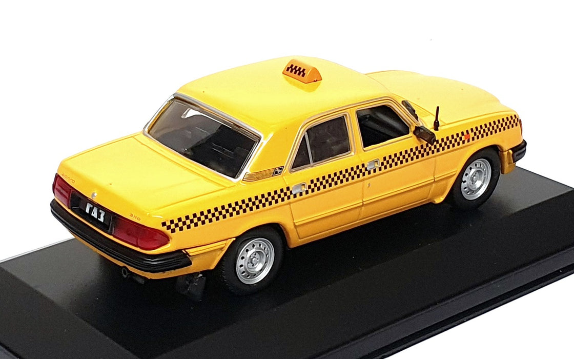 DeAgostini 1/43 Scale RT99Y - Russian GAZ Volga RA3-3110 Bonra Taxi - Yellow