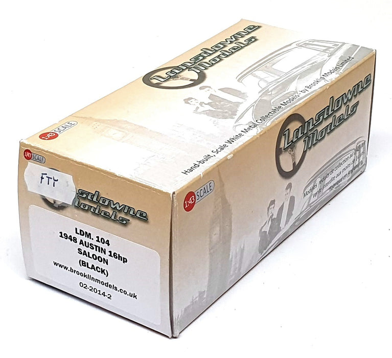 Lansdowne Models 1/43 Scale LDM104 - 1948 Austin 16hp Saloon - Black