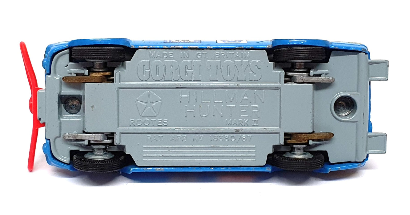 Corgi Toys 10cm Long Original Diecast 302 - Hillman Hunter Safari - Blue