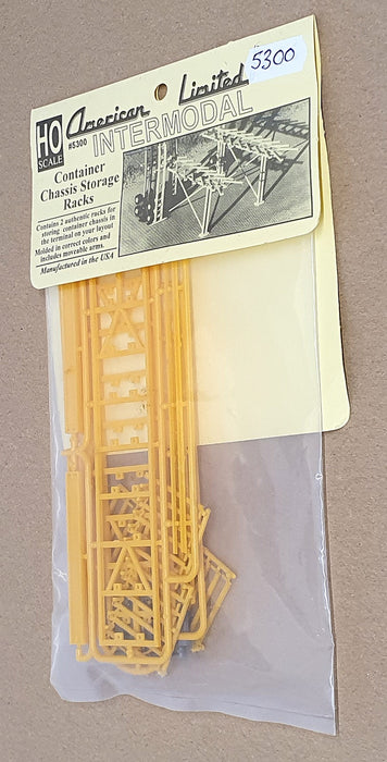 American Ltd Models HO Scale Kit 5300 Pack Of 2 Container Chassis Storage Racks
